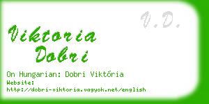 viktoria dobri business card