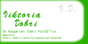 viktoria dobri business card